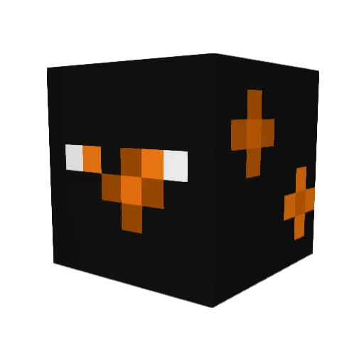 Shhano Minecraft avatar head, 3D render