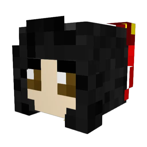 ShiGuiRong Minecraft avatar head, 3D render