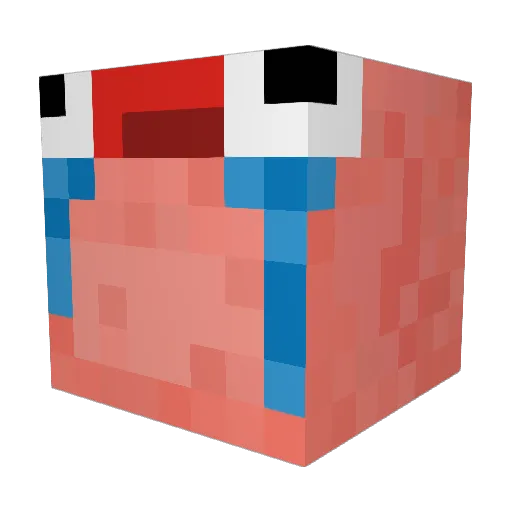 ShiNDuS Minecraft avatar head, 3D render