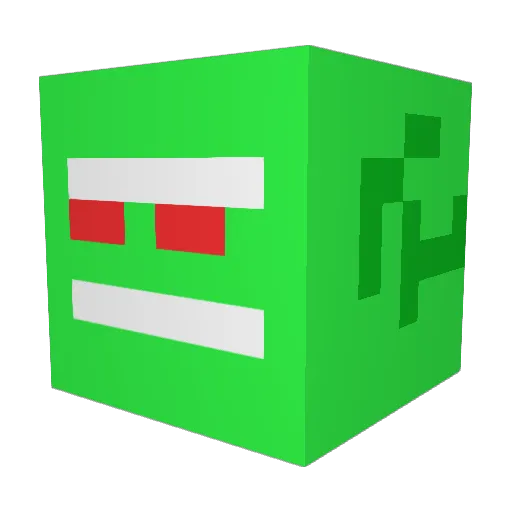 ShiRako400 Minecraft avatar head, 3D render