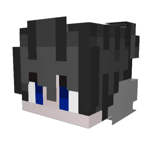 ShiRan1024 Minecraft avatar head, 3D render