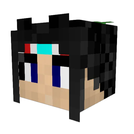 Shi_Jing Minecraft avatar head, 3D render