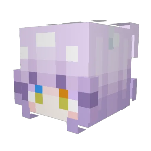 Shi_ruri Minecraft avatar head, 3D render