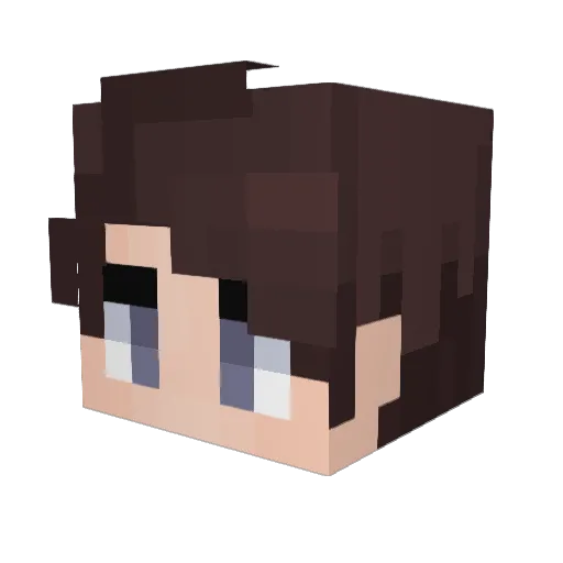 Shia1 Minecraft avatar head, 3D render