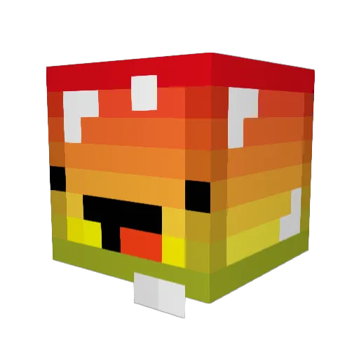 ShiaLaDank Minecraft avatar head, 3D render