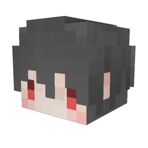 Shiautain Minecraft avatar head, 3D render