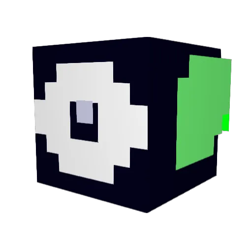 Shib97 Minecraft avatar head, 3D render