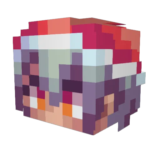 ShibaInuLord Minecraft avatar head, 3D render