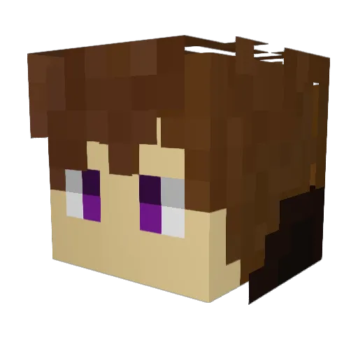 ShibaShield Minecraft avatar head, 3D render