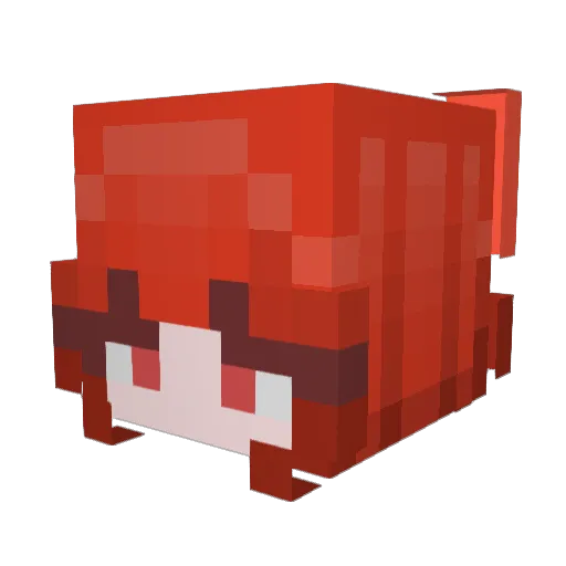 Shiba_Inu_8 Minecraft avatar head, 3D render