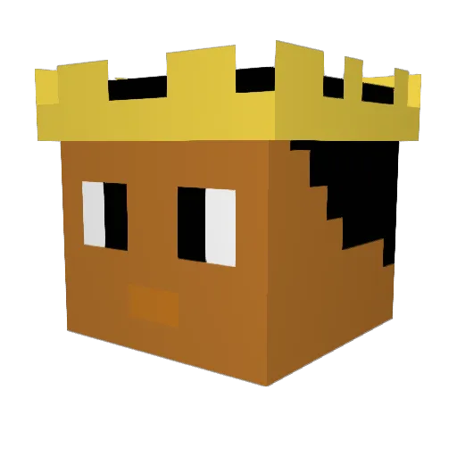 ShibbySwag Minecraft avatar head, 3D render