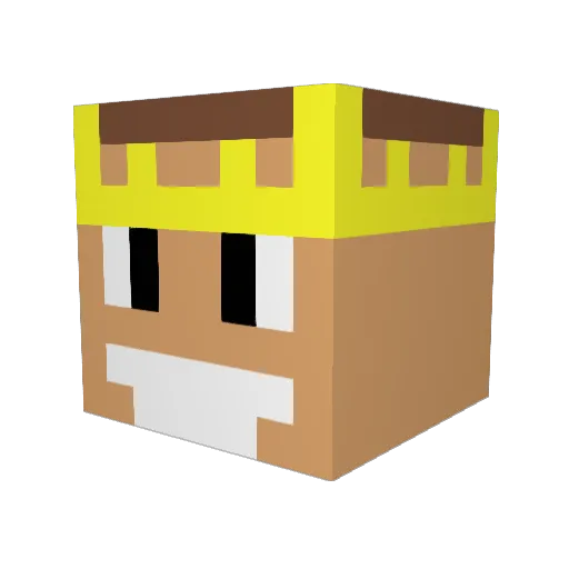 Shibby__ Minecraft avatar head, 3D render