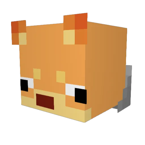 ShibeKing_ Minecraft avatar head, 3D render