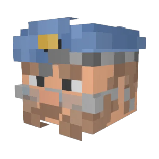 Shibe_tf Minecraft avatar head, 3D render