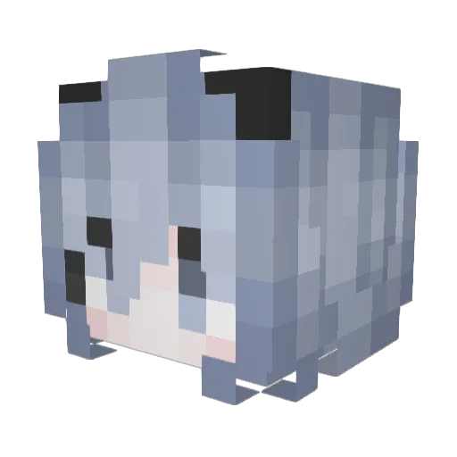 Shicg Minecraft avatar head, 3D render