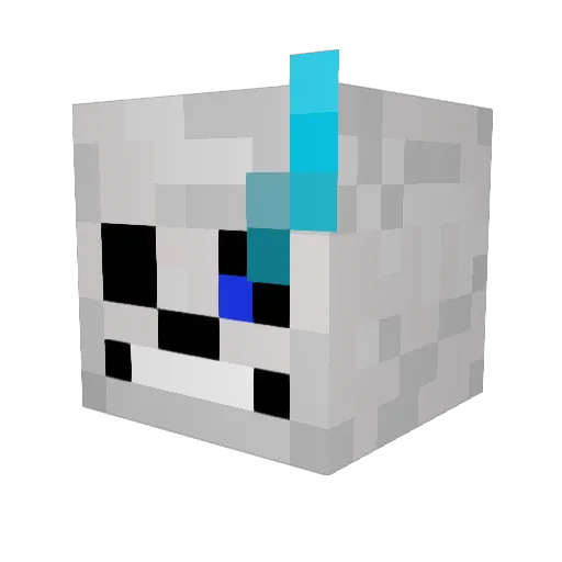 Shichi_PH Minecraft avatar head, 3D render