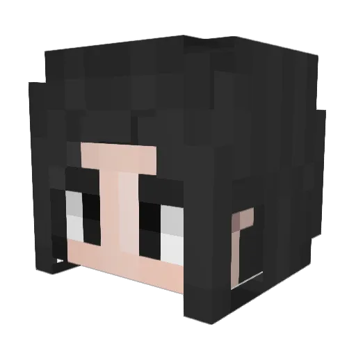 Shichn Minecraft avatar head, 3D render