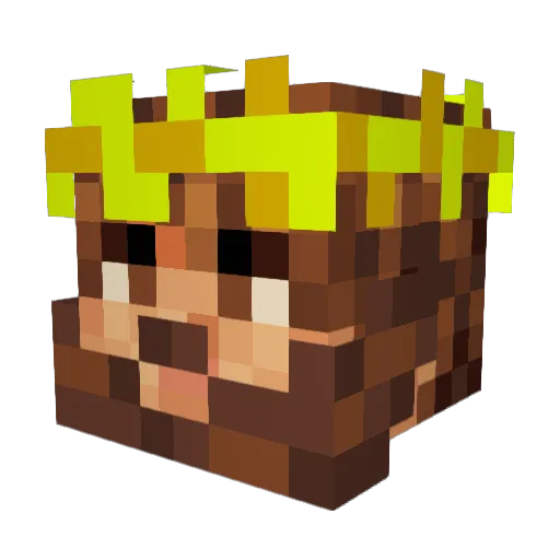 ShidSizzler Minecraft avatar head, 3D render