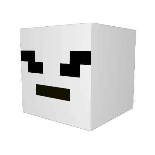 Shidoman07 Minecraft avatar head, 3D render