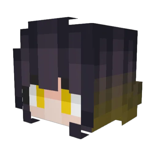 Shidou_Ryusei Minecraft avatar head, 3D render