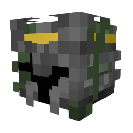 Shidskit Minecraft avatar head, 3D render