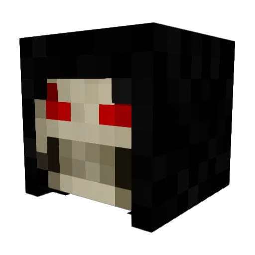 Shidur Minecraft avatar head, 3D render