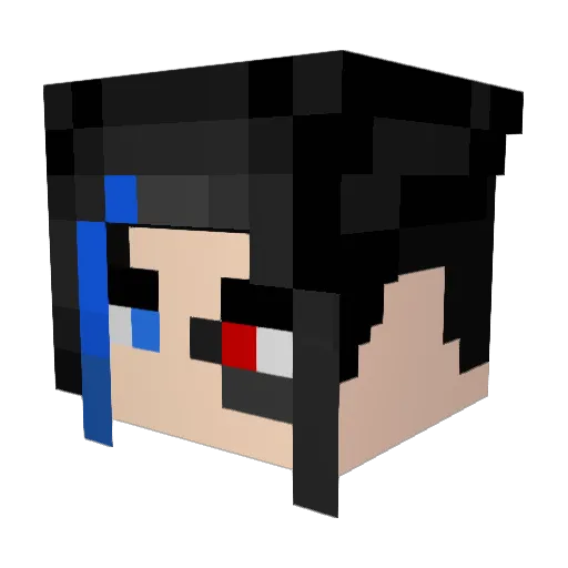 ShiedaEnes Minecraft avatar head, 3D render