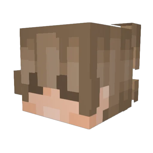 ShieldAntics Minecraft avatar head, 3D render