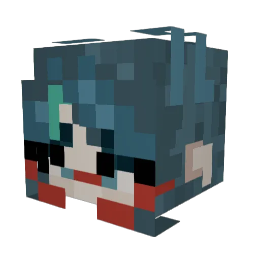 ShieldStop Minecraft avatar head, 3D render