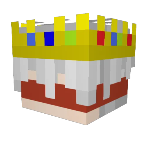 Shieldcracker Minecraft avatar head, 3D render