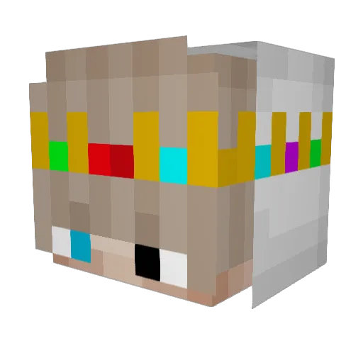 Shieldhraje Minecraft avatar head, 3D render