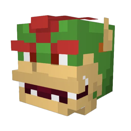 Shiema Minecraft avatar head, 3D render
