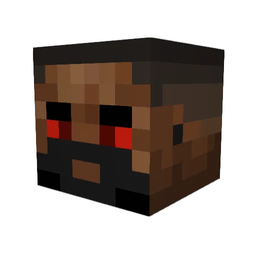 ShierFlunky178 Minecraft avatar head, 3D render