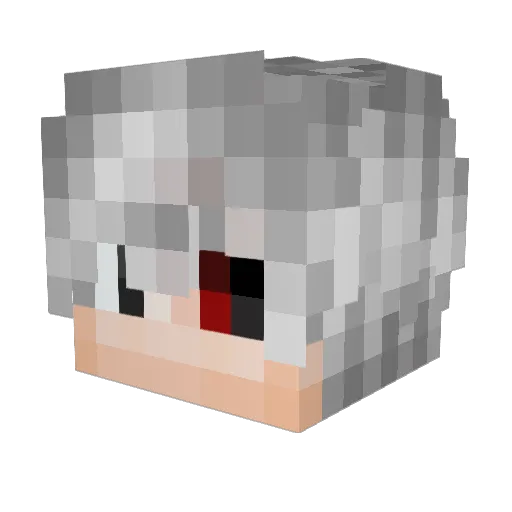 Shifex Minecraft avatar head, 3D render