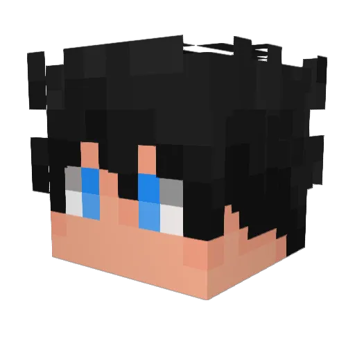 Shifity_ Minecraft avatar head, 3D render