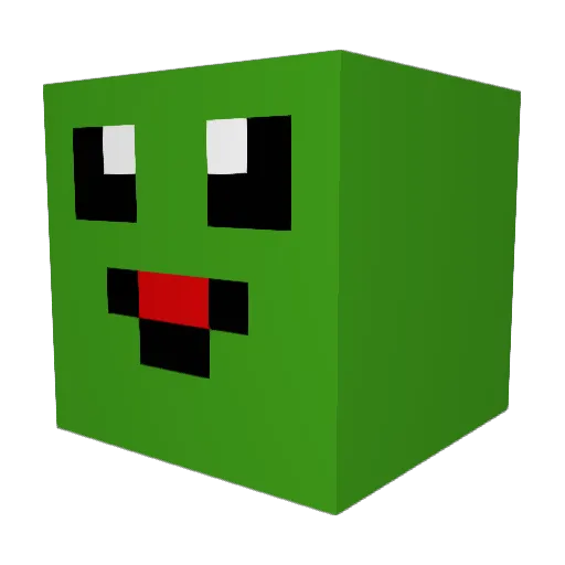 Shifletts Minecraft avatar head, 3D render