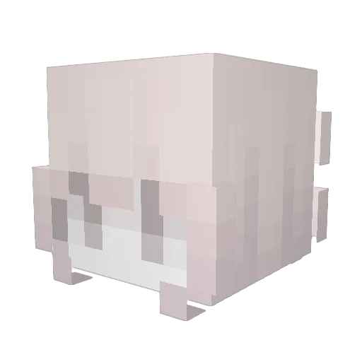 Shift Minecraft avatar head, 3D render