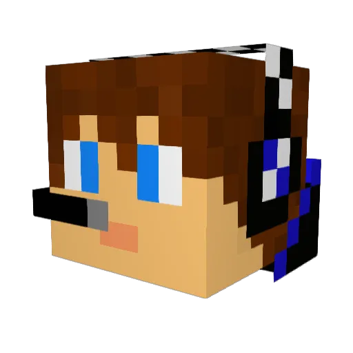 ShiftGamer001 Minecraft avatar head, 3D render