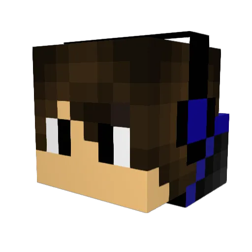 ShiftPlays Minecraft avatar head, 3D render