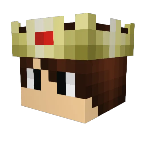 ShiftReset Minecraft avatar head, 3D render