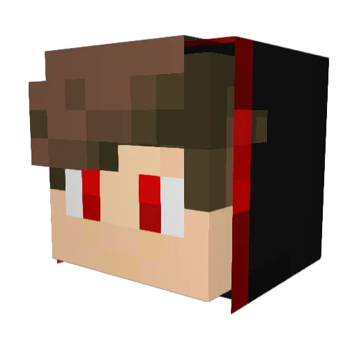 Shift_030 Minecraft avatar head, 3D render