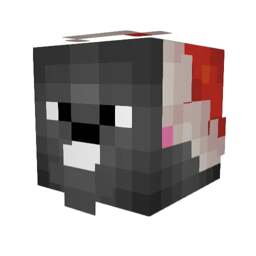 ShiftyCord Minecraft avatar head, 3D render