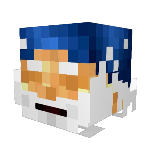 ShiftyItalian17 Minecraft avatar head, 3D render