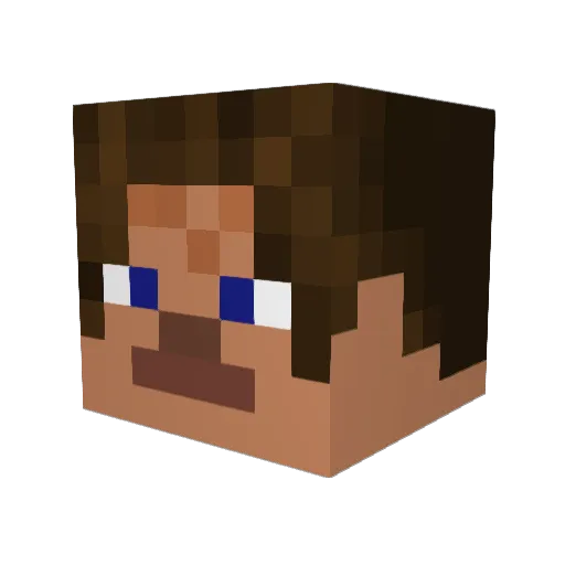 ShiftyKiiro Minecraft avatar head, 3D render
