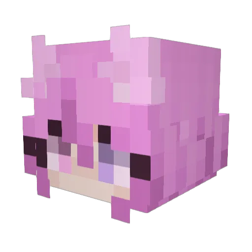 ShiftySeeker Minecraft avatar head, 3D render