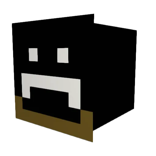 Shiftytk Minecraft avatar head, 3D render