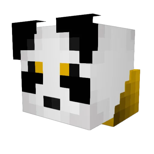 Shifu15 Minecraft avatar head, 3D render