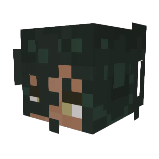 ShigarakiMain Minecraft avatar head, 3D render