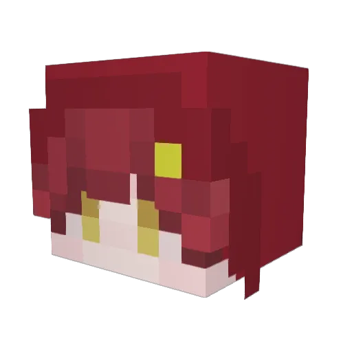 Shigatori_ Minecraft avatar head, 3D render