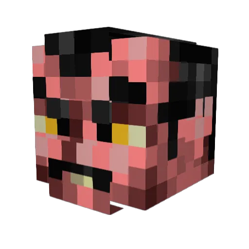ShiggaB00bie Minecraft avatar head, 3D render